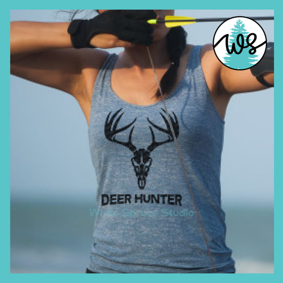 SVG Hunting Logo, Deer Skull