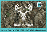 SVG Hunting Logo, Deer Skull