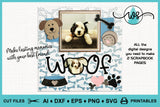 Dog Clipart SVG: Scrapbook Kit with Photo Frames (Digital Download)