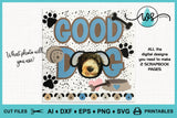 Dog Clipart SVG: Scrapbook Kit with Photo Frames (Digital Download)