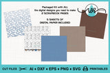 Dog Scrapbook Page SVG: Puppy Photo Frames, Woof & Good Dog (Digital Kit)
