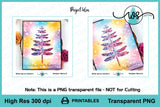 Printable Dragonfly Tree Splatter