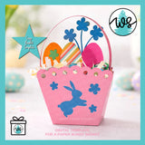 Easter Basket SVG Cut File | Bunny Treat Box Template | Egg Holder Cricut & Silhouette
