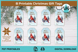 Printable Editable Winter Bird Christmas Gift Tag