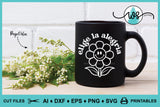 Elige la Alegría Retro SVG PNG DXF | Spanish Positive Quote Cut File