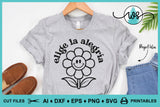 Elige la Alegría Retro SVG PNG DXF | Spanish Positive Quote Cut File