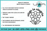 Elige la Alegría Retro SVG PNG DXF | Spanish Positive Quote Cut File
