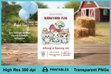 Baby Farm Animals Clipart Bundle Nursery Invitation PNG Printables