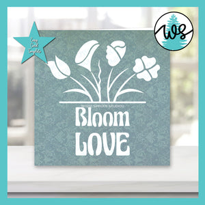 SVG Flower Card Bloom Love