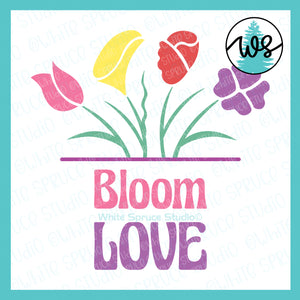 SVG Bloom Love Flowers