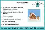Gingerbread House Card SVG Template