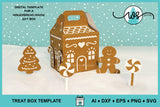 3D Snowman Treat Bag Template SVG, Christmas Snowman Treat Holder Gift Box (Copy)