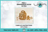 3D Snowman Treat Bag Template SVG, Christmas Snowman Treat Holder Gift Box (Copy)