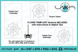Halloween Spiderweb Spider Card Template