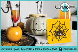 Halloween Spiderweb Spider Card Template