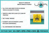 Halloween Spiderweb Spider Card Template