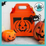 3D SVG Treat Box Halloween Pumpkin Gift Box SVG