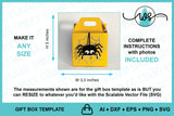 3D SVG Treat Box Halloween Pumpkin Spider Gift Box SVG Set