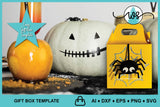 3D SVG Treat Box Halloween Pumpkin Spider Gift Box SVG Set