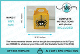 3D SVG Treat Box Halloween Spider Gift Box SVG