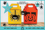 3D SVG Treat Box Halloween Spider Gift Box SVG