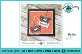 Halloween Spiderweb Spider Card Template