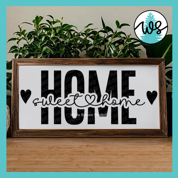 SVG Home Sweet Home Clipart Printable
