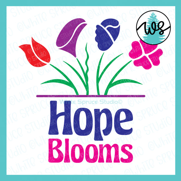 SVG Hope Blooms Flowers