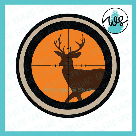 SVG Hunting Logo, Deer Hunting Target
