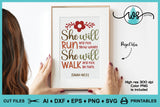 SVG Inspirational Isaiah 40-31 She will walk and not be weary