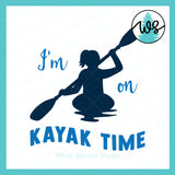 SVG Kayak Logo, I'm On Kayak Time