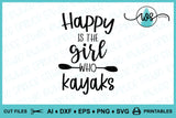 Outdoor Girl SVG Logos: Kayak, Fish, Hunt, Hike, Camp