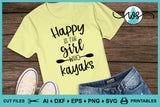 Outdoor Girl SVG Logos: Kayak, Fish, Hunt, Hike, Camp