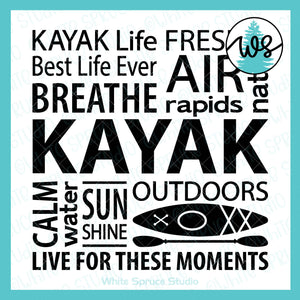 SVG Kayak Logo SVG, Kayak Subway Art