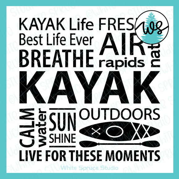 SVG Kayak Logo SVG, Kayak Subway Art