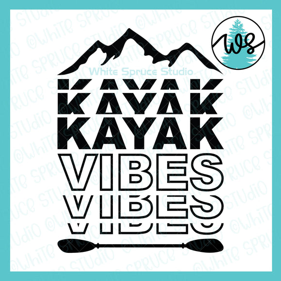 SVG Kayak Logo SVG, Kayak Saying, Kayak Vibes