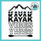 SVG Kayak Logo SVG, Kayak Saying, Kayak Vibes