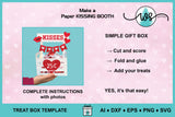 Kissing Booth SVG Template | Valentine Candy Box | 25 cent Treat Stand