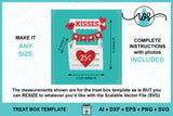 Kissing Booth SVG Template | Valentine Candy Box | 25 cent Treat Stand