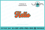 Layered Words SVG: Happy Birthday, Love, Smile (Digital Download)