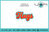 Layered Words SVG: Happy Birthday, Love, Smile (Digital Download)