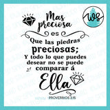 SVG Inspirational Logo, Spanish, Mas Preciosa