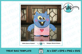 Monster Gift Bag Party Favor Halloween Valentine Template