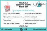 Printable Coquette Cherry Treat Box
