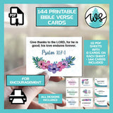 Printable Encouraging Bible Cards 144 Collection
