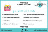 Printable Summer Tote Bag