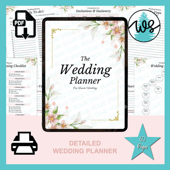 Printable Wedding Planner