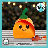 3D Halloween Pumpkin Treat Box SVG