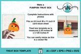 3D Halloween Pumpkin Treat Box SVG