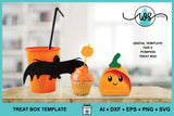 3D Halloween Pumpkin Treat Box SVG